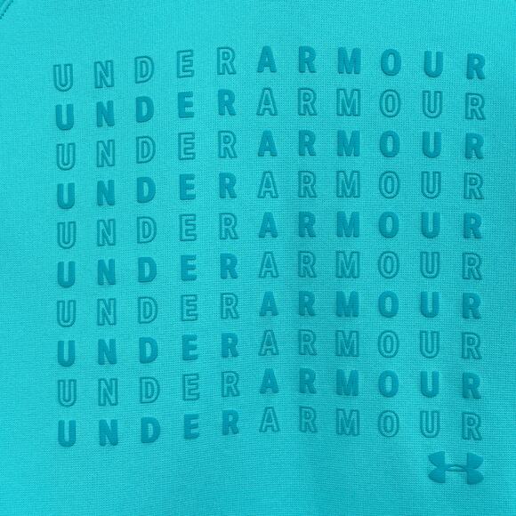 Under Armour Youth Girls Medium Hoodie Loose Fit Long Sleeve Pocket Fleece Lined - Picture 2 of 6